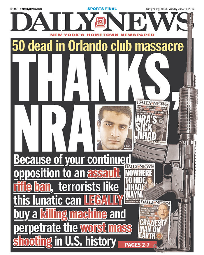 <p>Daily News<br> Published in New York, N.Y. USA. (newseum.org) </p>