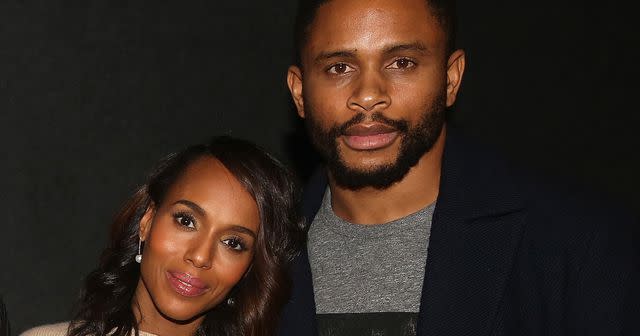 <p>Bruce Glikas / Getty Images</p> Kerry Washington and Nnamdi Asomugha