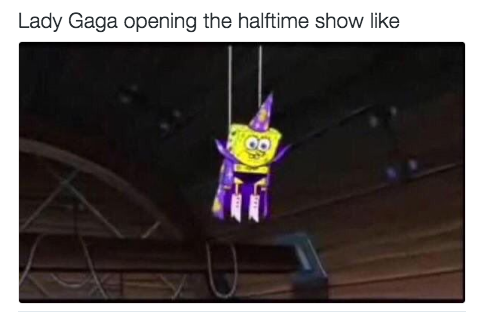 ‘Lady Gaga trying to outdo Spongebob’