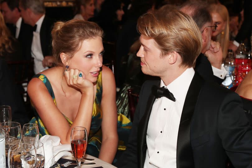 Taylor Swift and Joe Alwyn at the 77th Annual Golden Globe Awards held at the Beverly Hilton Hotel on January 5, 2020