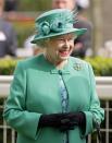 <p>Queen Elizabeth mixed it up a bit for the Ascot Races in 2012 and added in some blue hues. [Photo: Getty] </p>