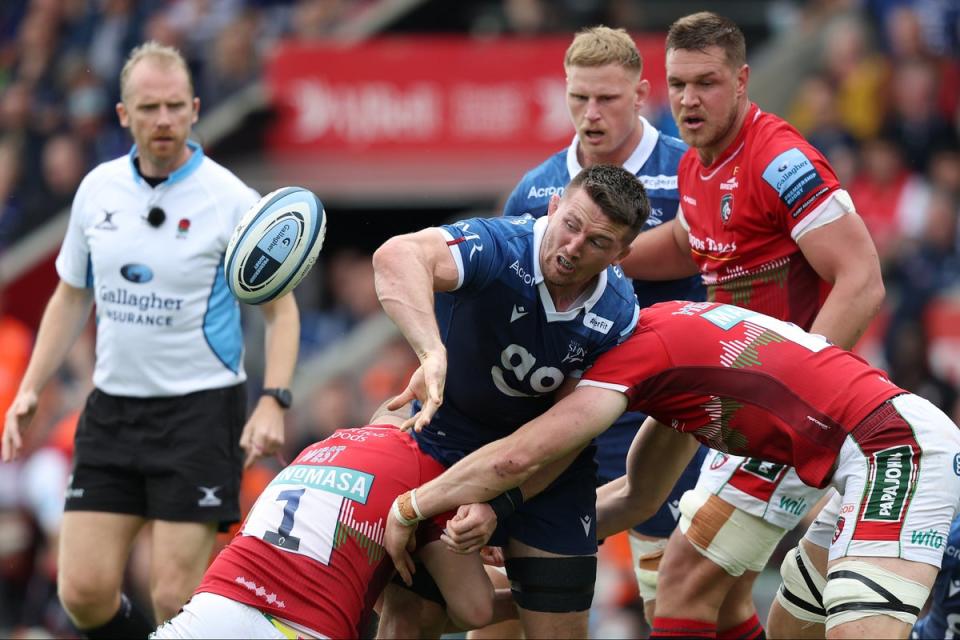 Ben during the Premiership semi-final against Leicester (Getty Images for Sale Sharks)