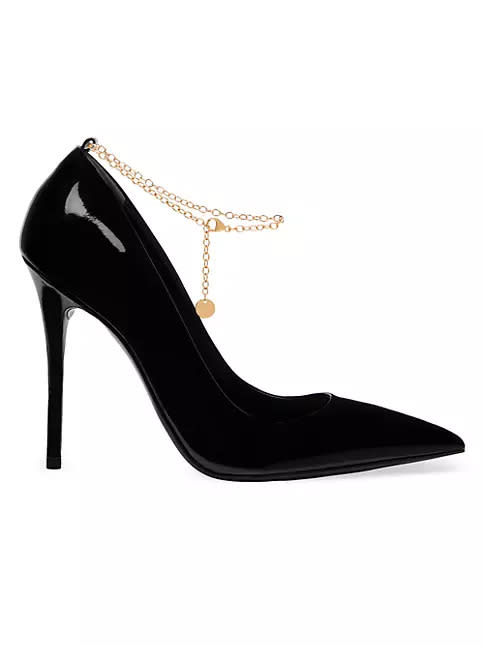 Tom Ford's Patent Leather Chain Accent Pumps