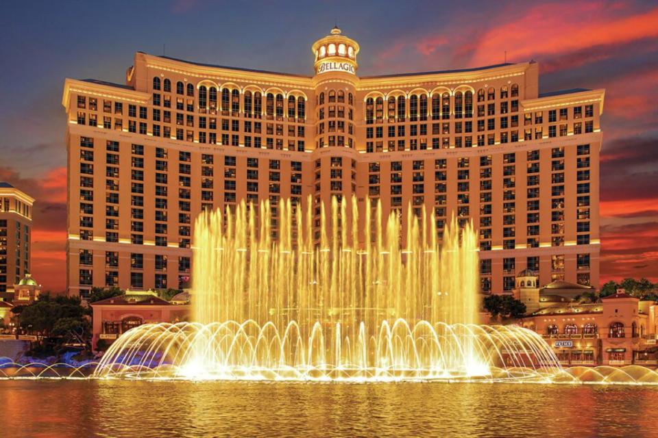 Exterior of the Bellagio hotel fountain in Las Vegas. Source: MGM Resorts.