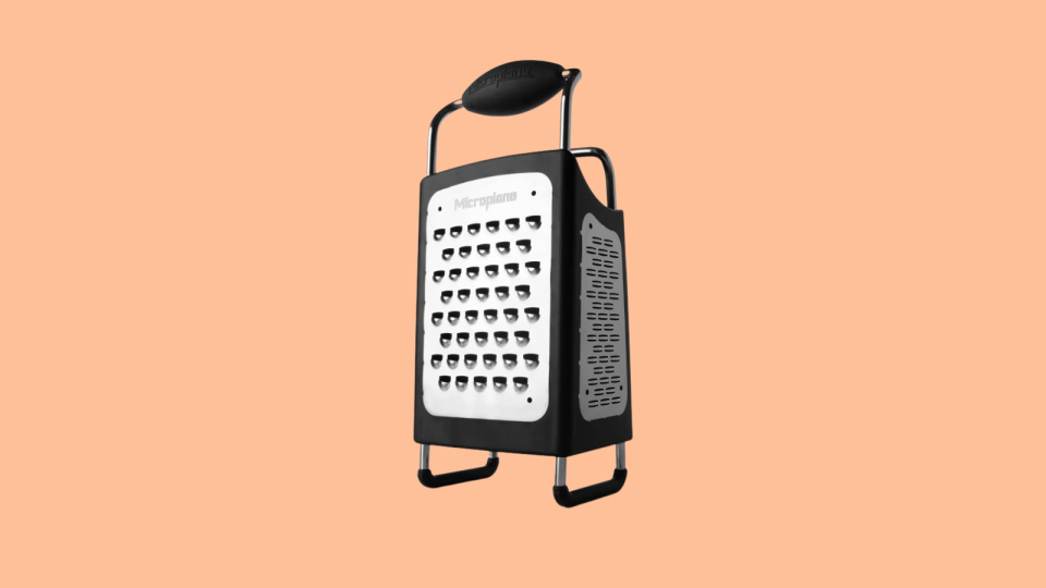 The Microplane box grater is a must for fresh cheese on your pizza.