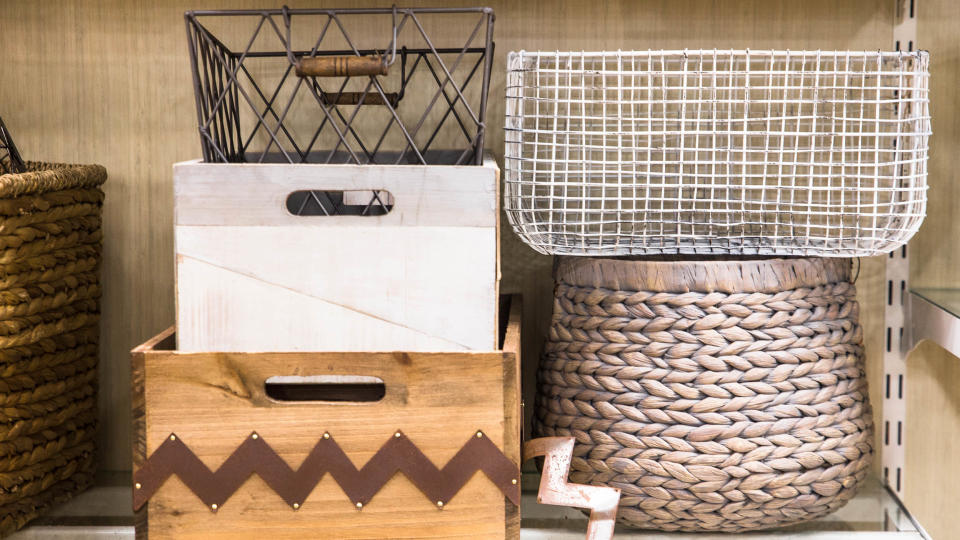 Storage crates and baskets