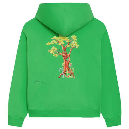 <p><a class="link " href="https://pangaia.com/products/pangaia-x-kenny-scharf-365-signature-hoodie-paradis-perdu-jade-green?currency=gbp&gclid=Cj0KCQiA_bieBhDSARIsADU4zLcmC-m8oCoCK6v-a2TJg4NrjTkWePgeAXHDBqNHATDafnLEmr5GUMsaAmoMEALw_wcB" rel="nofollow noopener" target="_blank" data-ylk="slk:SHOP;elm:context_link;itc:0;sec:content-canvas">SHOP</a></p><p>This limited-edition Kenny Scharf x Pangaia hoodie – complete with a profound verse on the chest and cartoonish graphic on the back – is a tangible manifestation of 'Business at the front, party in the back’. </p><p>£205; <a href="https://pangaia.com/products/pangaia-x-kenny-scharf-365-signature-hoodie-paradis-perdu-jade-green?currency=gbp&gclid=Cj0KCQiA_bieBhDSARIsADU4zLcmC-m8oCoCK6v-a2TJg4NrjTkWePgeAXHDBqNHATDafnLEmr5GUMsaAmoMEALw_wcB" rel="nofollow noopener" target="_blank" data-ylk="slk:pangaia.com;elm:context_link;itc:0;sec:content-canvas" class="link ">pangaia.com</a></p>