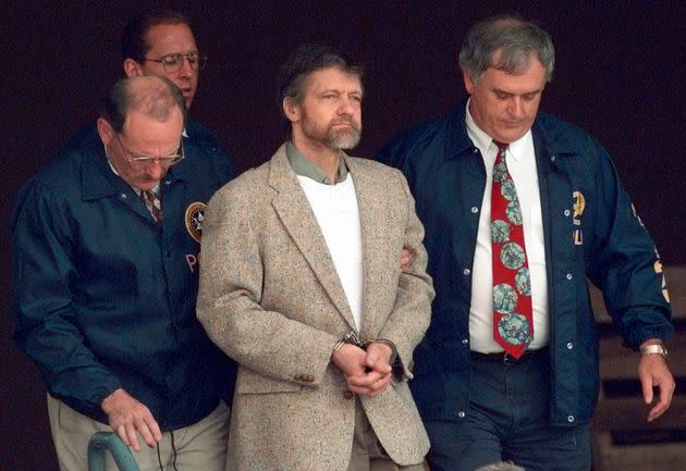 Theodore Kaczynski is seen in 1996. The so-called “Unabomber