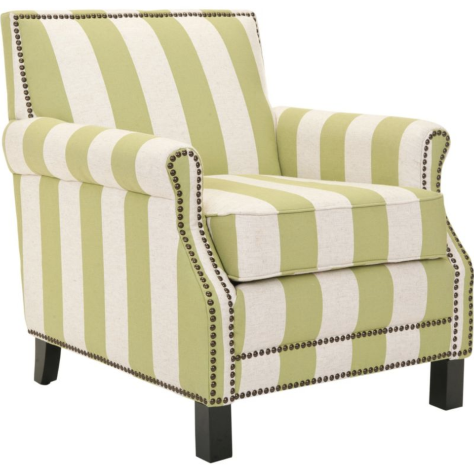 Striped Club Chair