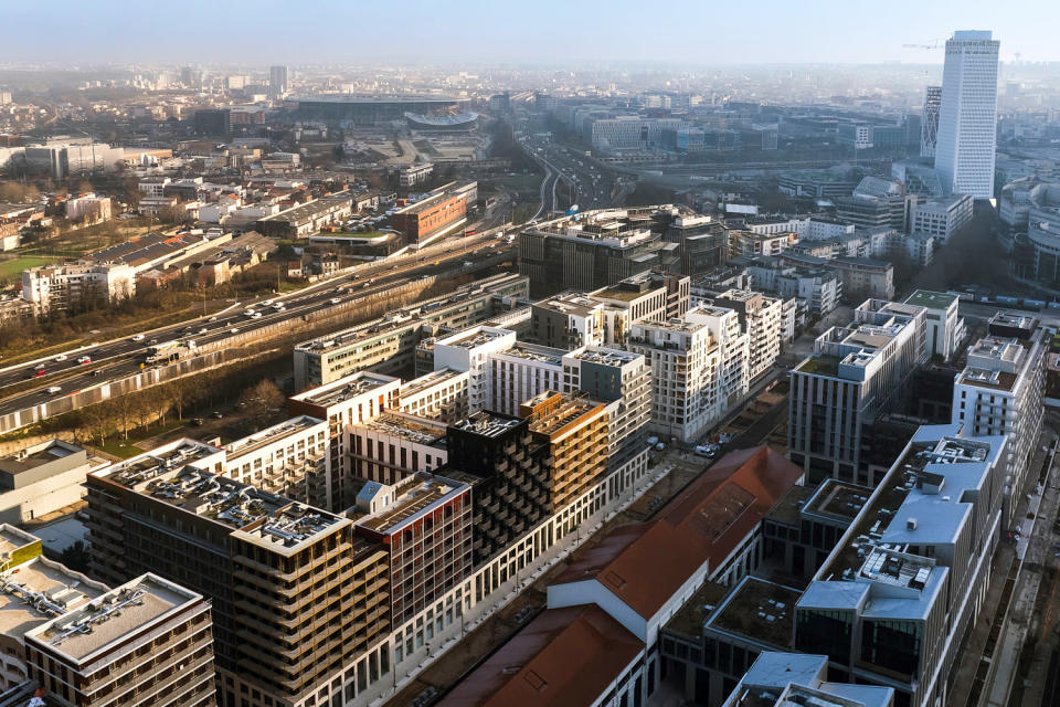 Paris 2024 Olympic Village (Drone Press / Abaca/Sipa USA via AP file)