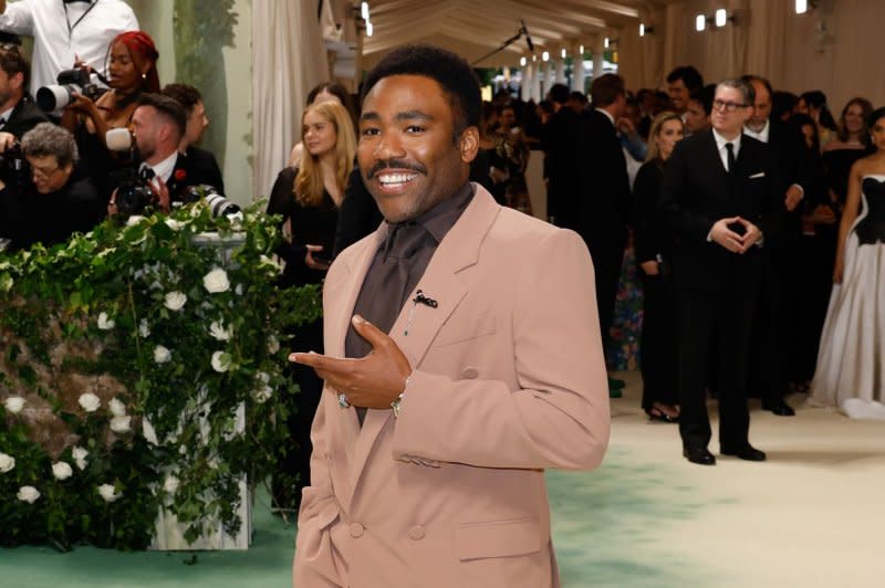 Donald Glover attends the Costume Institute Benefit at the Metropolitan Museum of Art on May 6. File Photo by John Angelillo/UPI