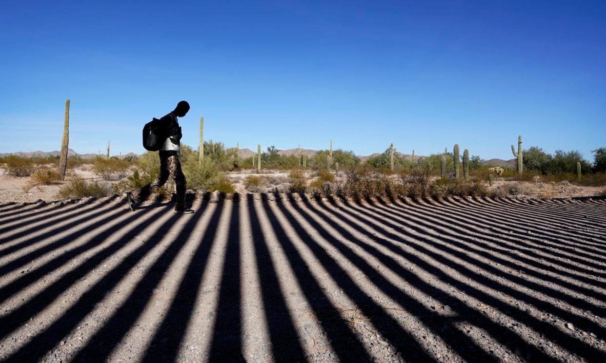 <span>Photograph: Gregory Bull/AP</span>