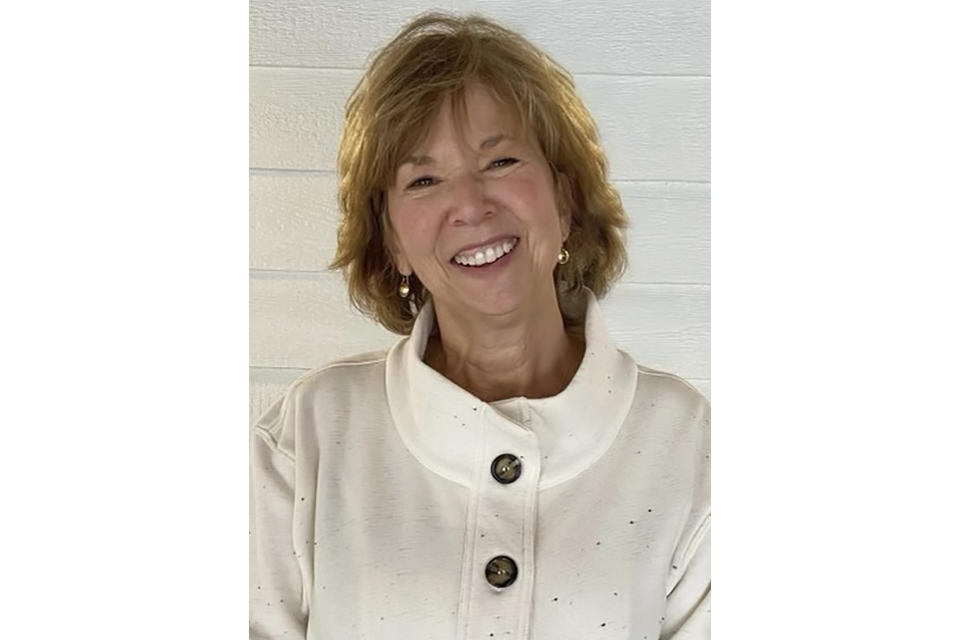 This undated image provided by the family of Cynthia Peak, shows Cynthia Peak, a substitute teacher at The Covenant School in Nashville. Friends described her as a loving friend and natural teacher. She and five others were killed during a shooting at the school on Monday, March 27, 2023. (Family of Cynthia Peak via AP)