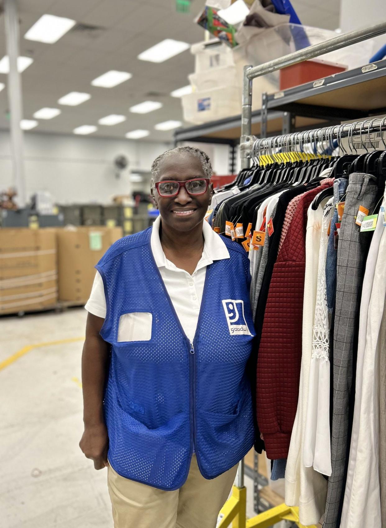 Isabelle Speaks, 59, of Bradenton. Retiring from Tropicana after 32 years, she now works as a sales floor associate at Goodwill Manasota. Her employer helped her obtain Season of Sharing assistance this past summer to catch up on utilities after relatives staying with her ran up the bills without paying them as promised and then made off with her furniture when she was out of town.