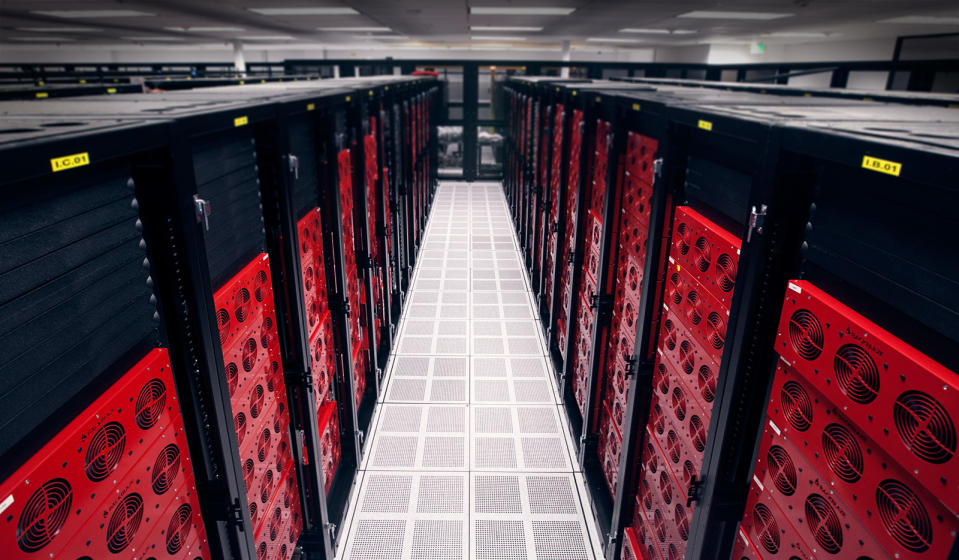 A Backblaze data center.