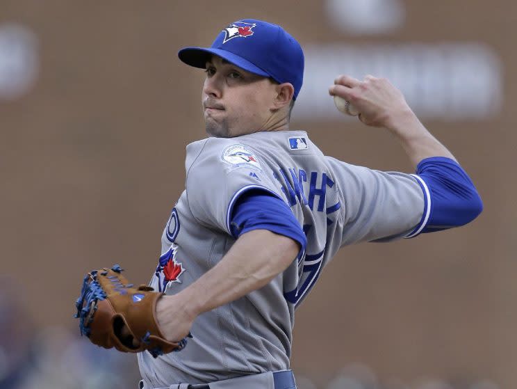 Aaron Sanchez went from fifth starter to All-Star for the Blue Jays this season. (AP Photo)