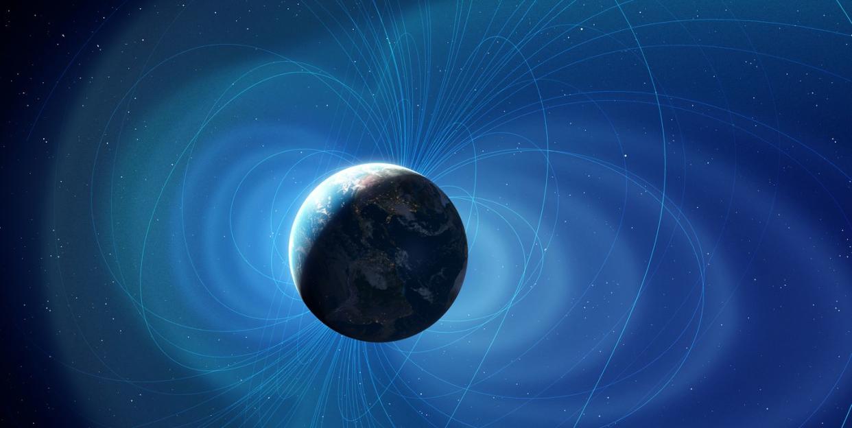 earth's magnetic field, illustration