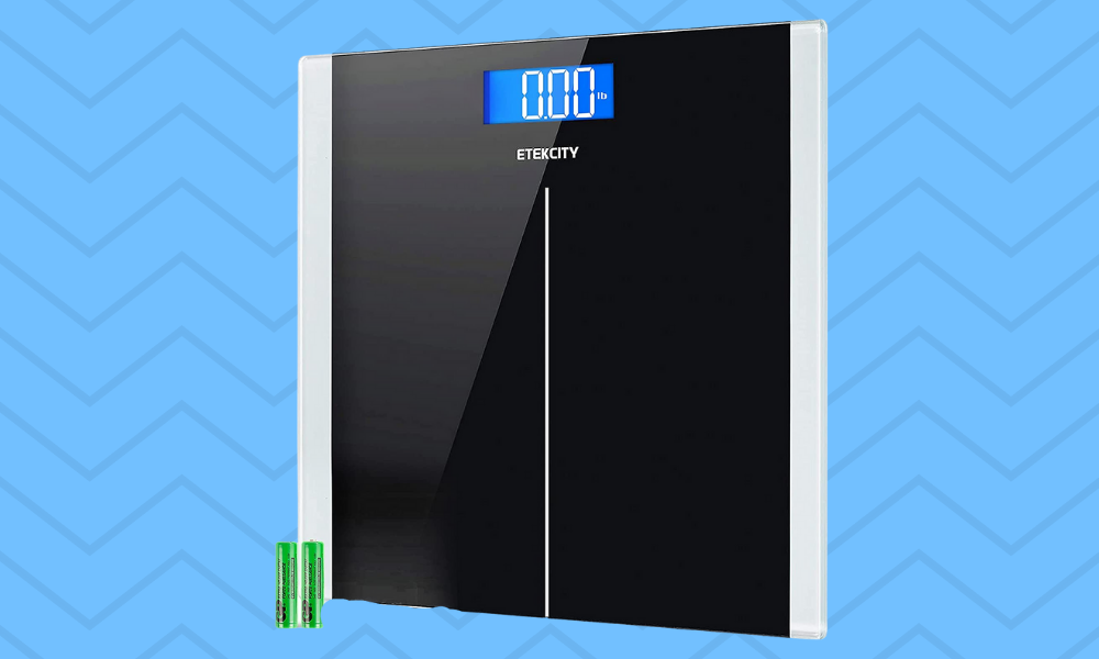 This scale is slim enough to slide under your vanity. (Photo: Amazon)