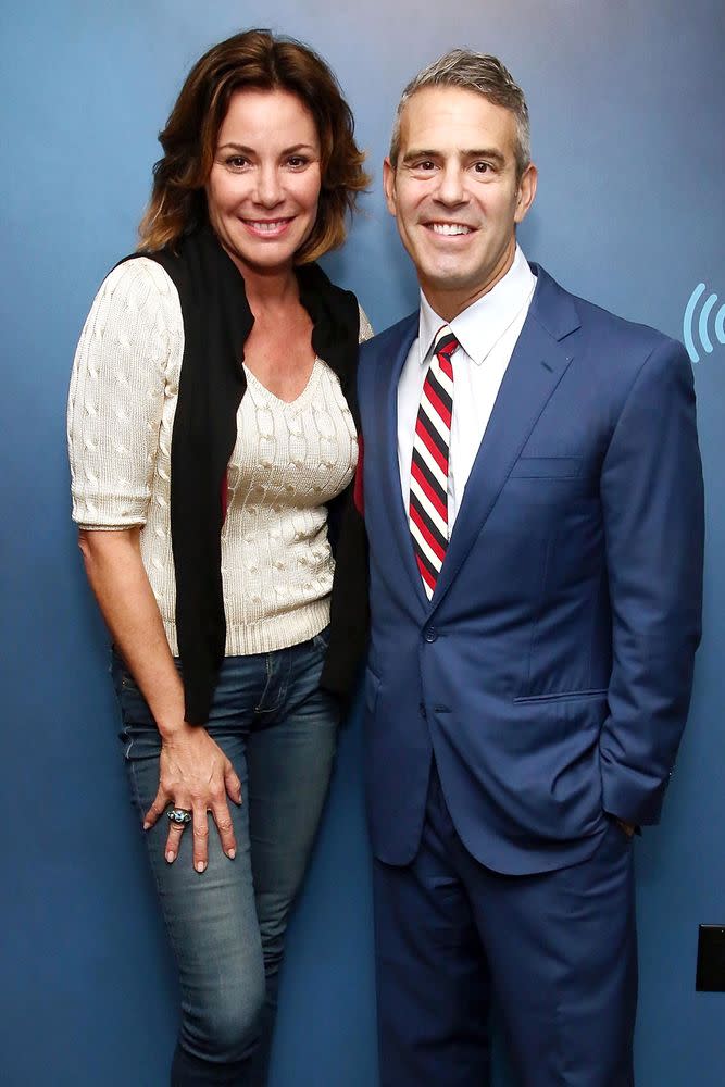 Luann de Lesseps and Andy Cohen