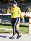 <p>Rebel Wilson chats on the phone while on a walk through Los Feliz, California on Tuesday.</p>