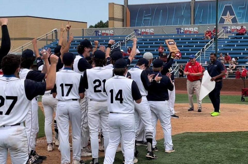 Weatherford Christian defeated Shiner St. Paul 3-2 in the TAPPS D5 state title on Wednesday May 18, 2022 at Clay Gould Ballpark in Arlington.