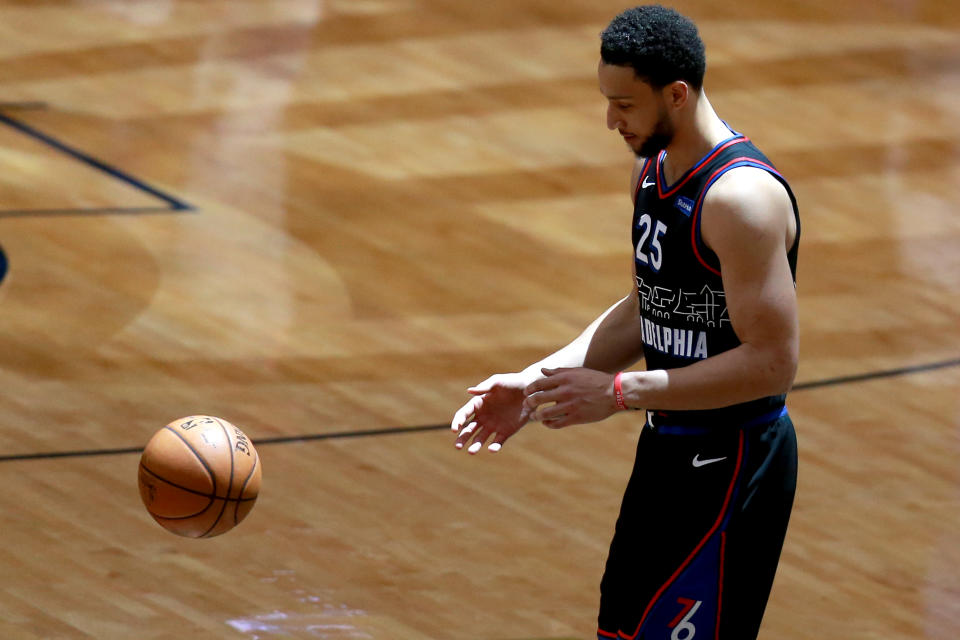 Ben Simmons will not play in the Philadelphia 76ers' home opener on Friday. (Sean Gardner/Getty Images)