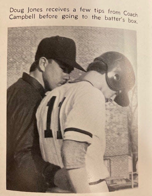 Doug Jones played three seasons for Lebanon High School before embarking on a lengthy Major League Baseball career. This photo is from Lebanon's 1975 yearbook.