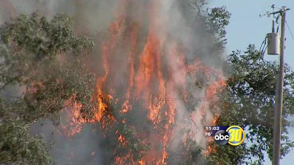 Wildfires burn around California and the Valley