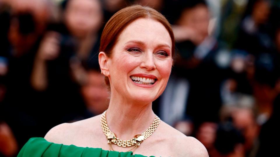 PHOTO: Julianne Moore poses on the red carpet during arrivals for the screening of the film 'Horizon: An American Saga - Chapter 1' at the 77th Cannes Film Festival, May 19, 2024, in Cannes, France. (Yara Nardi/Reuters, FILE)