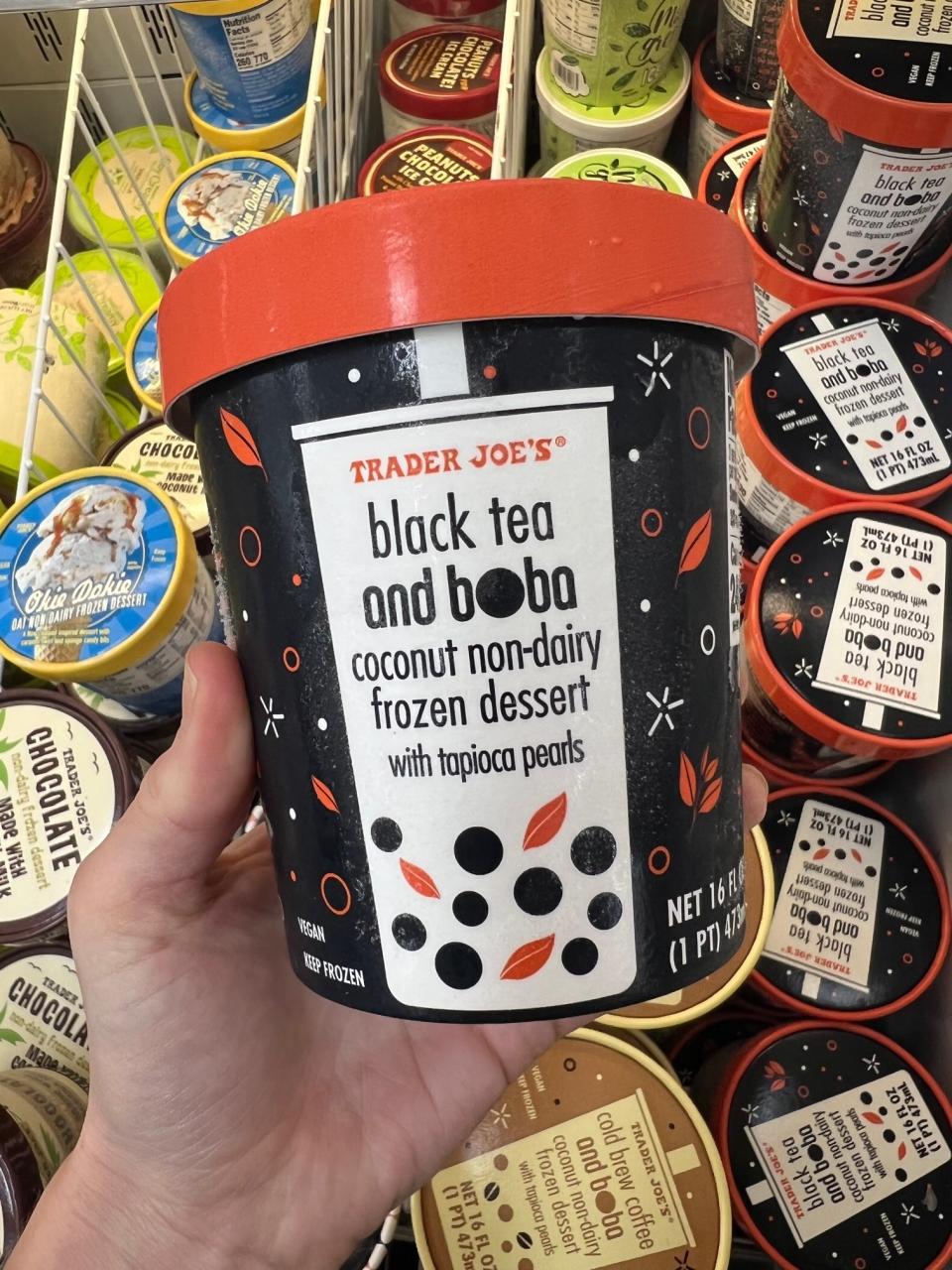 Black Tea and Boba Non-Dairy Coconut Frozen Dessert