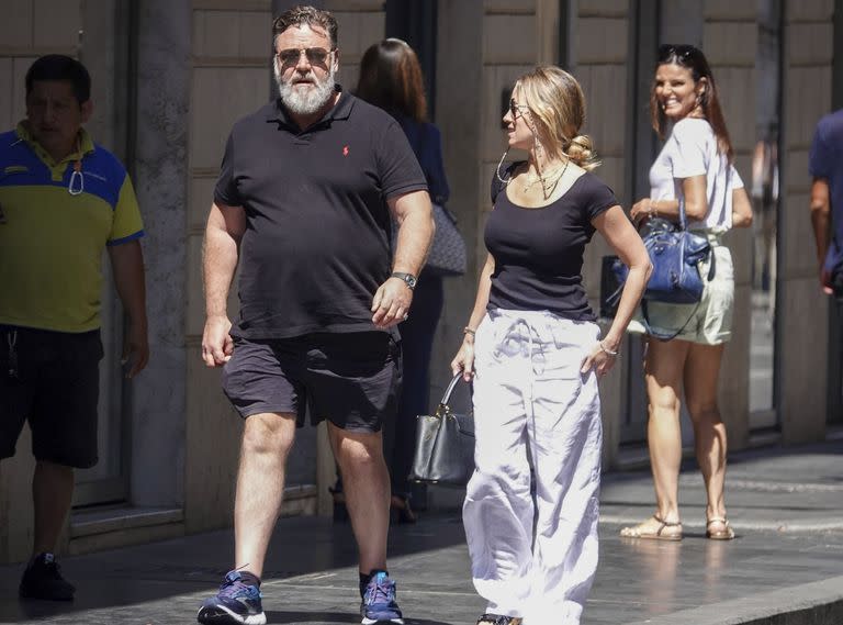 Russell Crowe visitó Roma para preparar el papel de su próxima película