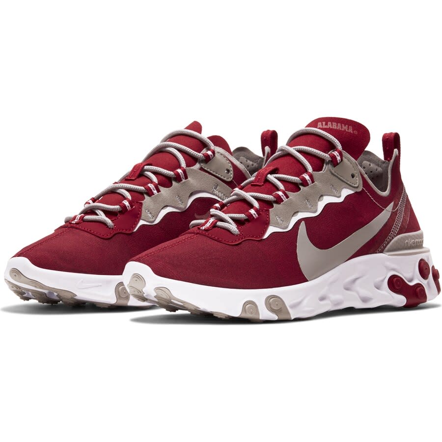 Alabama Crimson Tide React Element 55 Sneakers