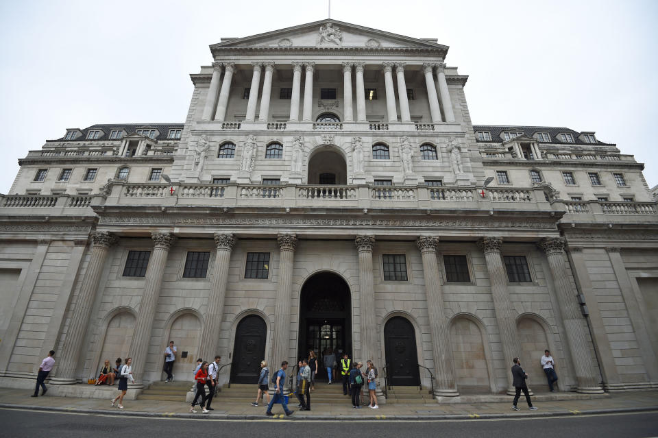 The Bank of England’s headquarters in central London. Photo: Kirsty O’Connor/PA Wire/PA Images