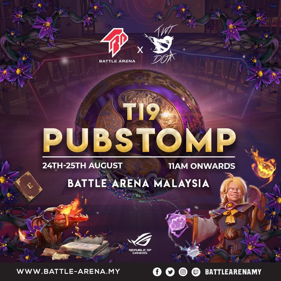 Battle Arena “Acolyte of the Lost Arts” TI9 Pubstomp (Malaysia)