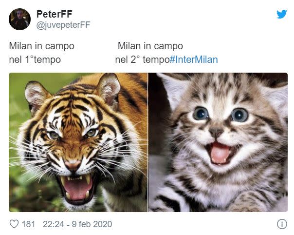 L'Inter ribalta il derby nel secondo tempo e non solo vince 4-2 al triplice fischio, ma spopola anche sui social. Ecco i migliori meme e gli sfottò su Instagram, Facebook e Twitter.