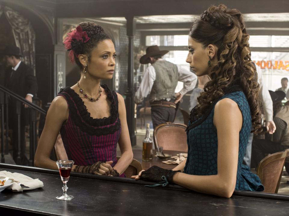 Maeve and Clementine   Westworld