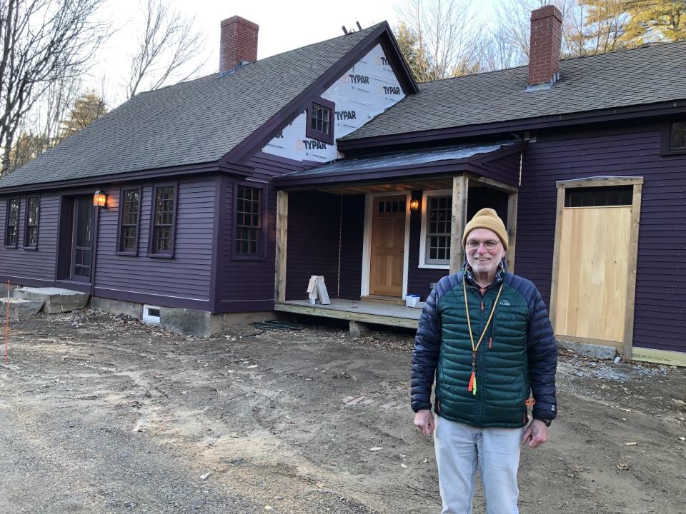 Lawrence Furbish at the Sweat-Morin House in Sanford, Maine, on Thursday, Jan. 4, 2024. Furbish is president of the board of directors for the newly formed team that is restoring the historic home and transforming it into a local museum.