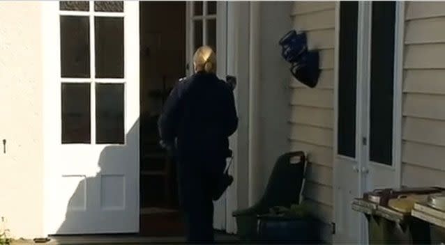 Forensic police at Jim's Queenscliff home. Source: 7News