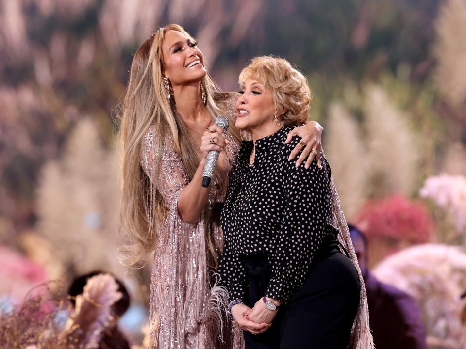 Jennifer Lopez and Guadalupe Rodríguez perform at Vax Live (Kevin Winter/Getty Images for Global Citizen VAX LIVE)