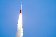 Boeing's Starliner capsule atop an Atlas V rocket lifts off from Space Launch Complex 41 at the Cape Canaveral Space Force Station on a mission to the International Space Station, Wednesday, June 5, 2024, in Cape Canaveral, Fla. (AP Photo/John Raoux)