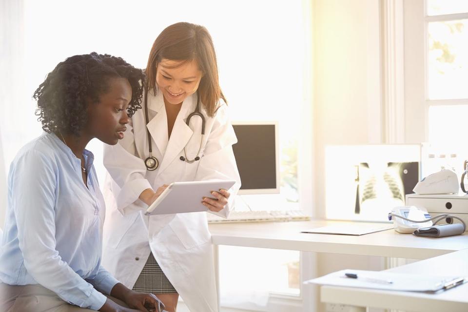 Doctor and female patient