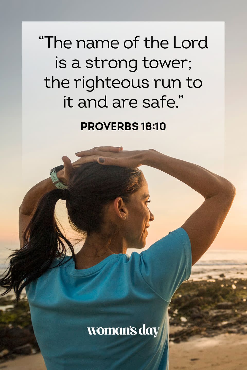 <p>“The name of the Lord is a strong tower; the righteous run to it and are safe.” — Proverbs 18:10</p><p><strong>The Good News:</strong> In His name alone, the Lord holds great power to those who seek refuge. Call Him and He will answer.</p>