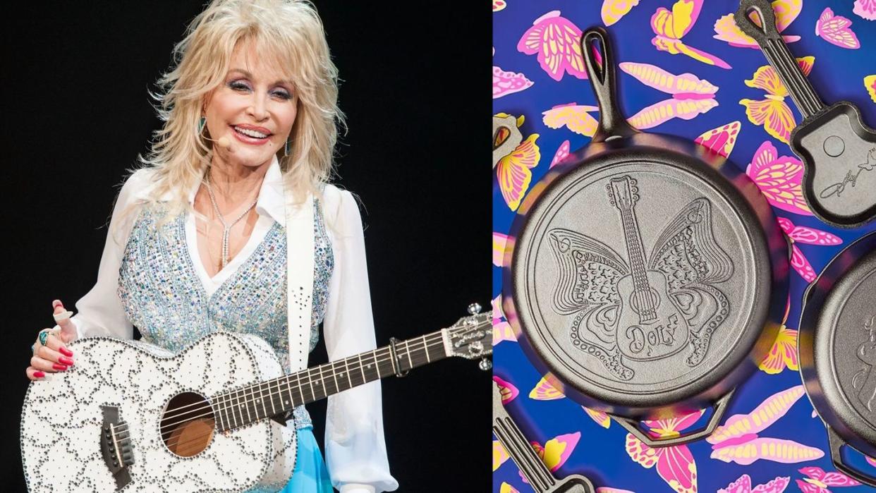 dolly parton and skillets