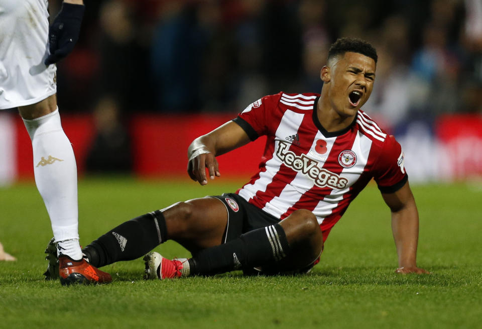 Victim: Brentford’s Ollie Watkins was subjected to racial abuse by a spectator back in September