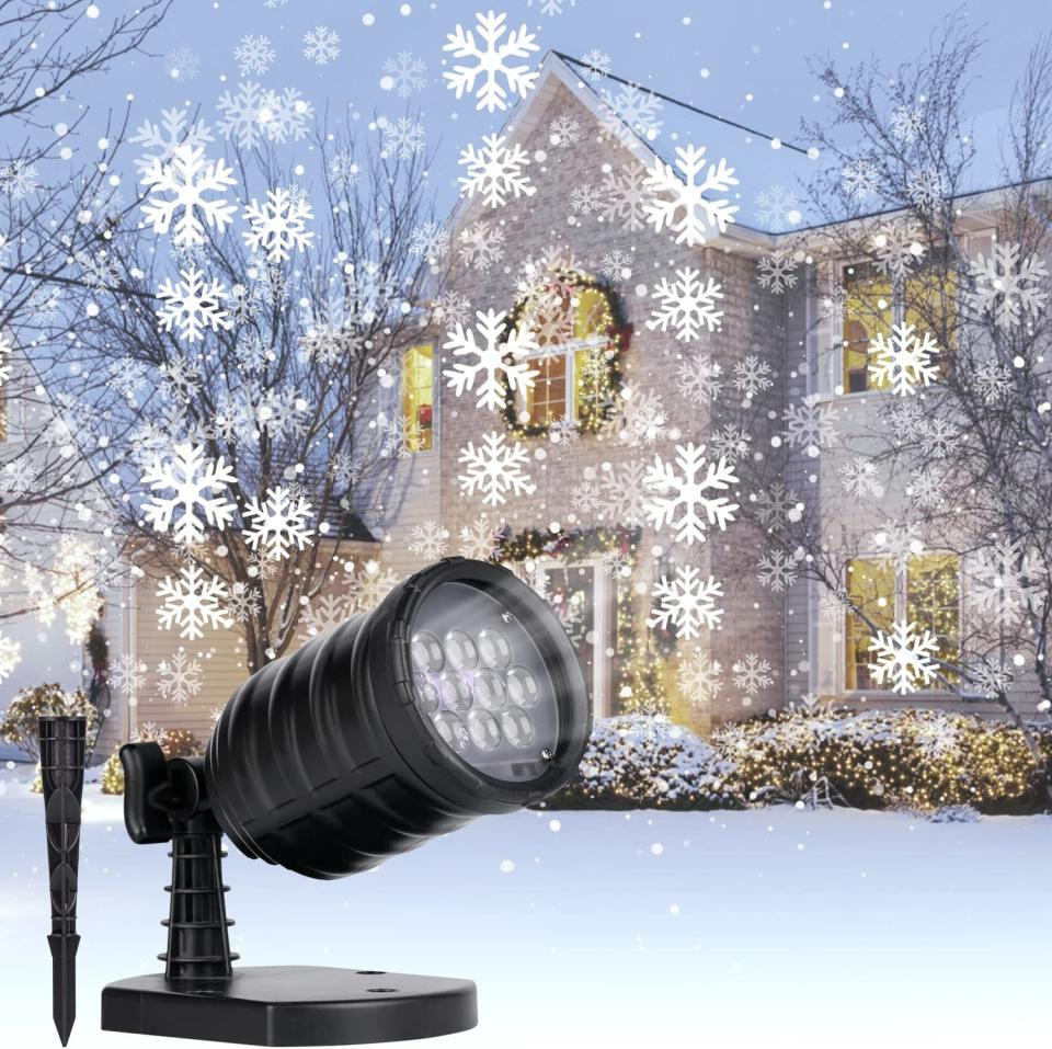 Brightown Christmas Snowflake Projector Lights, christmas light projector 