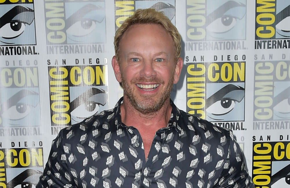 Ian Ziering had a row with a group of bikers credit:Bang Showbiz