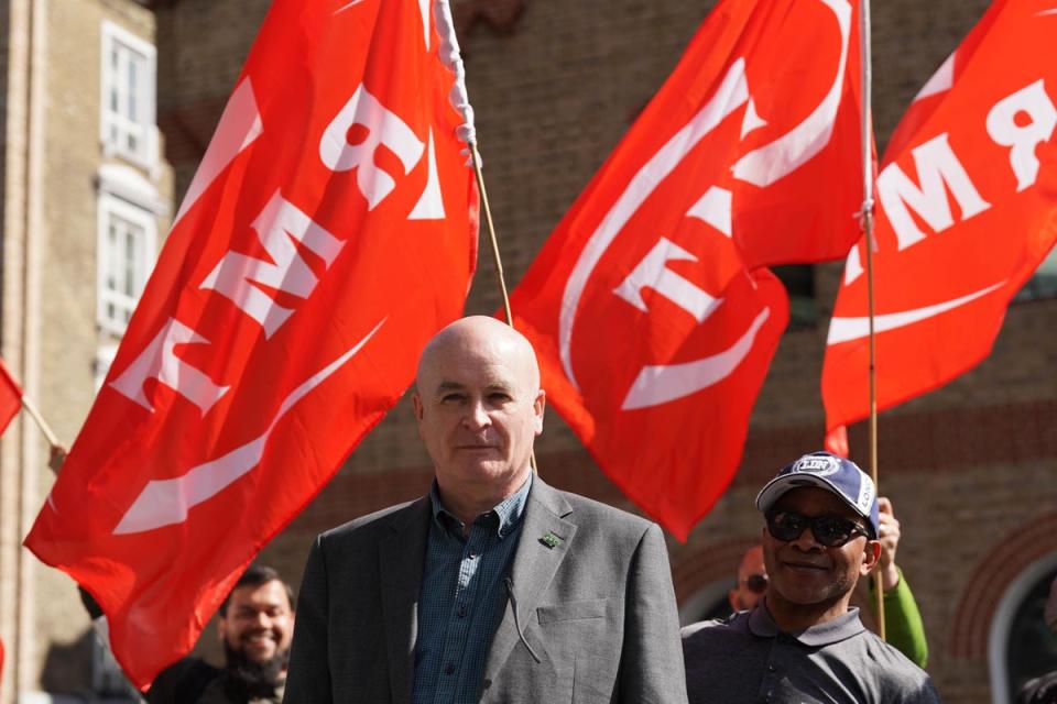 RMT general secretary Mick Lynch (PA Wire)