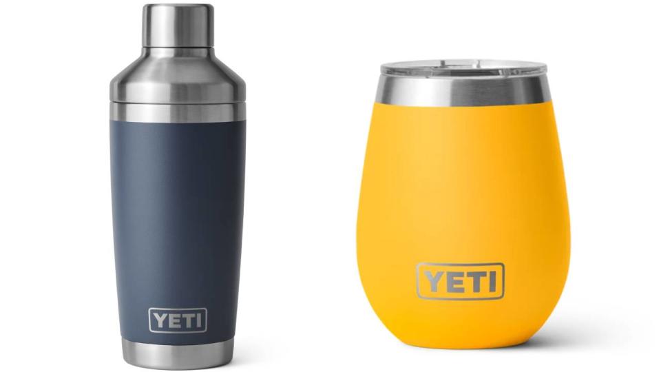 YETI Cocktail Shaker and YETI Rambler Wine Tumbler