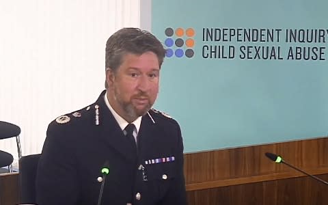 Chief Constable Simon Bailey giving evidence at the Independent Inquiry into Child Sexual Abuse - IICSA