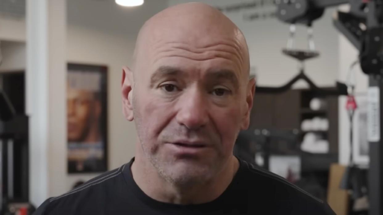  Dana White speaking about his body transformation. 